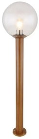 Επιδαπέδιο Φωτιστικό Κολώνα 1xΕ27 Καφέ 100cm IP44 Ossy 31863W Globo Lighting-31863W-Καφέ 31863W