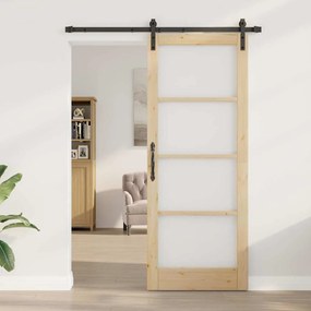 vidaXL Συρόμενη Πόρτα Άλλο ORKDAL Καφέ 83 x 211 εκ.