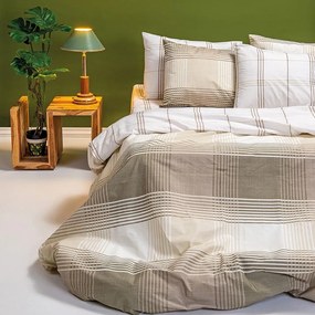Σεντόνια King Size (Σετ) Melinen Casual Line Torino Khaki Γκρι ΧΩΡΙΣ ΛΑΣΤΙΧΟ 260x270