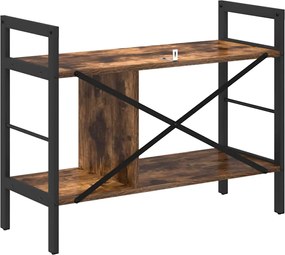 vidaXL Ράφι Βιβλίων Καπνιστό Δρύς 75 x 30 x 58,5 εκ.