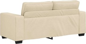 vidaXL Διθέσιος Καναπές Κρεμ 180x77x82 εκ. Ύφασμα