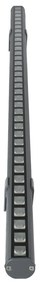 GloboStar® WASHER-PANDA 90582 Μπάρα Φωτισμού Ultra Slim Wall Washer LED 36W 3060lm 15° DC 24V Αδιάβροχο IP67 Μ100 x Π4 x Υ3.5cm Αρχιτεκτονικό Πορτοκαλί 2200K - Γκρι Ανθρακί - 3 Years Warranty