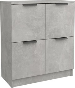 vidaXL Ντουλάπι Γκρι Σκυροδέματος 60x30x70 εκ. από Επεξεργασμένο Ξύλο