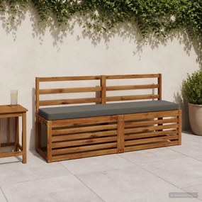 vidaXL Μαξιλάρια Πάγκου 2 Τεμαχίων VUGHT 2 pcs 100% Πολυεστέρας Γκρι