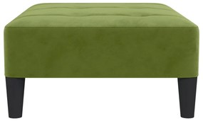 vidaXL Υποπόδιο Ανοιχτό Πράσινο 78 x 56 x 32 εκ. Βελούδινο
