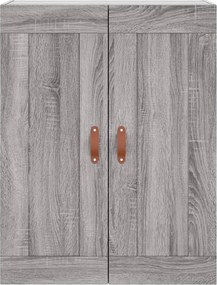 vidaXL Ντουλάπι Γκρι Sonoma 69,5 x 34 x 180 εκ. Επεξεργασμένο Ξύλο