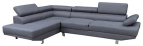ΚΑΝΑΠΕΣ ΓΩΝΙΑ ΑΡΙΣΤΕΡΗ GORO HM3085.10L ΓΚΡΙ ΥΦΑΣΜΑ 270x200x87Y εκ.