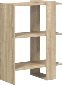 vidaXL Ράφι Βιβλίων Δρύς Sonoma 52 x 25 x 71,5 εκ Επεξεργασμένο ξύλο