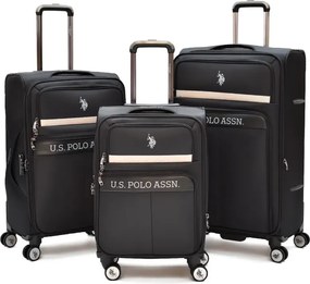 Stewehome Σετ 3 τεμαχίων υφασμάτινων βαλιτσών με επεκτεινόμενο χώρο και αθόρυβους τροχούς