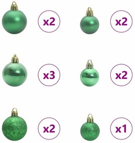 vidaXL Τεχνητό Χριστουγεννιάτικο Δέντρο με Άξονα Λευκό 120 cm