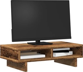 vidaXL Βάση Οθόνης Όψη Παλαιού Ξύλου 50x27x15 εκ. από Επεξ. Ξύλο