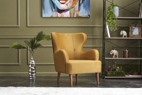 Wing Chair Karina - Gold Gold