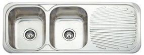 Eco Sink Νεροχύτης Ένθετος Ανοξείδωτος Μ118xΠ48cm Inox