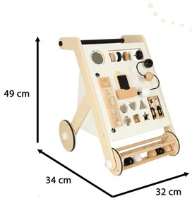 Ξύλινη Περπατούρα Baby Walker  KX4729 IKONKA