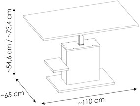 Τραπεζάκι σαλονιού Cordell IV-Drus Skouro