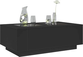 vidaXL Τραπεζάκι Σαλονιού Infinity LED Μαύρο 116x69x40 εκ.