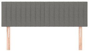 vidaXL Κεφαλάρια Σκ. Γκρι 144x5x78/88 εκ. Ύφασμα