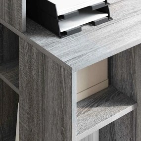 vidaXL Γραφείο Γκρίζο Σονομα 90 x 48 x 101,5 cm Επεξεργασμένο Ξύλο
