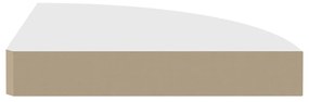 vidaXL Ράφια Τοίχου Γωνιακά 4 τεμ. Άσπρα 25x25x3,8 εκ. MDF