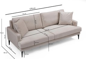 2-Seat Sofa Papira 2 Seater - Beige Beige