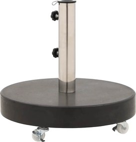 vidaXL Βάση Ομπρέλας Στρογγυλή Μαύρη 30 κ. από Γρανίτη