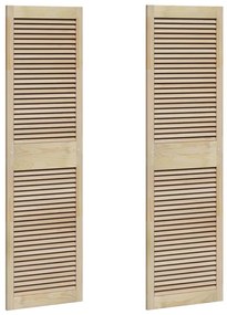 vidaXL Πόρτα Ντουλάπας με πόρτα 2 pcs Φυσικό 140.5 x 2.1 x 49.5 cm
