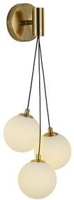 Φωτιστικό Απλίκα L25xW16xH50cm Τρίφωτη 3xG9 Οξυντέ Τσαμπί με Μπαλίτσες WLC 652 ARlight 0104535