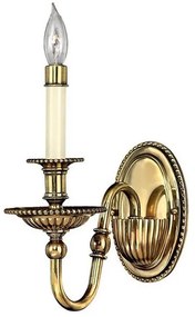 Απλίκα Φωτιστικό Τοίχου 1xE14  Ορείχαλκος  Cambridge HK-CAMBRIDGE1 Elstead Lighting-HK-CAMBRIDGE1-Ορείχαλκος HK-CAMBRIDGE1