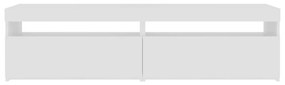 Έπιπλο Τηλεόρασης με LED 2 τεμ. Γυαλιστερό Λευκό 75x35x40 εκ. - Λευκό