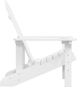 vidaXL Καρέκλα Κήπου Adirondack Λευκή από HDPE