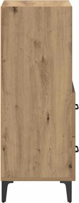 vidaXL Πλαϊνό γραφείο artisan δρυς 34 x 34.5 x 90 εκ