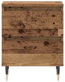 vidaXL Κομοδίνο 2 pcs Παλαιό ξύλο 40 x 35 x 50 εκ. Επεξεργασμένο ξύλο
