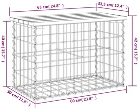 ΠΑΓΚΑΚΙ ΚΗΠΟΥ ΣΥΡΜΑΤΟΚΙΒΩΤΙΟ 63X31,5X42 ΕΚ. ΕΜΠΟΤ. ΞΥΛΟ ΠΕΥΚΟΥ 834346