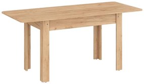 Dining table Quiin expandable melamine in oak color 120-174x70x73.5cm 174x70x73.5 εκ.