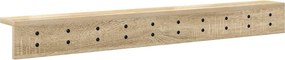 vidaXL Τοίχου Κρεμάστρα Δρύς Sonoma 100 x 10,5 x 10,5 εκ