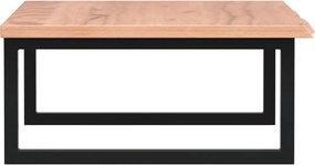 vidaXL Ράφι Νιπτήρα Τοίχου από Ατσάλι / Μασίφ Ξύλο Δρυός
