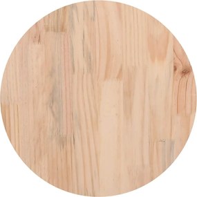 vidaXL Επιφάνεια Τραπεζιού Στρογγυλή Καφέ Κερ. Ø40x2,5 εκ Μασίφ Πεύκο