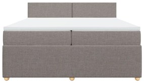 ΚΡΕΒΑΤΙ BOXSPRING ΜΕ ΣΤΡΩΜΑ TAUPE 200X200 ΕΚ. ΥΦΑΣΜΑΤΙΝΟ 3287560