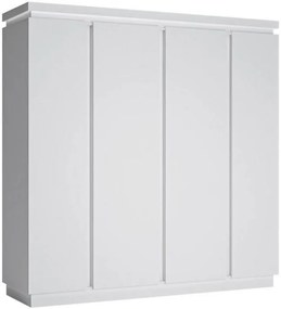 Ντουλάπα Lynx τετράφυλλη-Leuko