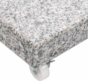 vidaXL Βάση Ομπρέλας Τετράγωνη Γκρι 30 κ. από Γρανίτη