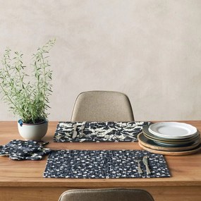 Σουπλά Fusion 252 (Σετ 2τμχ) Anthracite Kentia 35x50cm 100% Βαμβάκι
