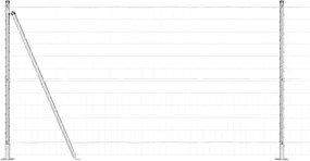 vidaXL Τεντώτο με στήριγμα Ασημί 1,2 x 25 m Ατσάλι