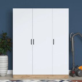 Ντουλάπα Καρυδί / Λευκό BRALON 145x55x181.9