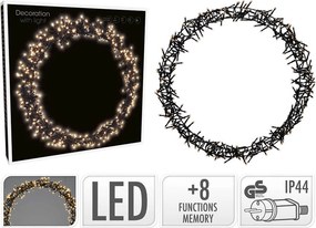 ΕΠΟΧΙΑΚΆ ΦΩΤΕΙΝΆ ΣΤΟΙΧΕΊΑ RING 48CM 400LED WARM WHITE AX8107060