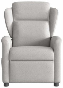vidaXL καρέκλα ανάκλισης μασάζ Cloud Grey Fabric