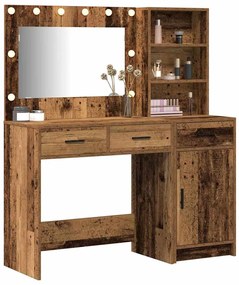 vidaXL Τραπέζι περιποίησης με συρτάρι 2 pcs Καφέ 78.5 x 41 x 135 εκ
