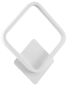 Φωτιστικό Τοίχου - Απλίκα Lena 61080 Led 12W 25x5,5x29,5cm White GloboStar Αλουμίνιο