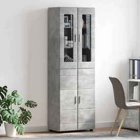 vidaXL Highboard FLORIN 60 x 35 x 182 εκ. Σκυρόδεμα Γκρι