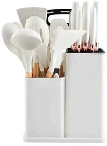 Πλήρες Σετ Κουζινικών 19 τεμαχίων με Θήκη - Complete 19-Piece Kitchen Set with Case