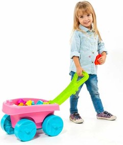 Δομικά Στοιχεία Moltó    20 Τεμάχια Καροτσάκι Ροζ